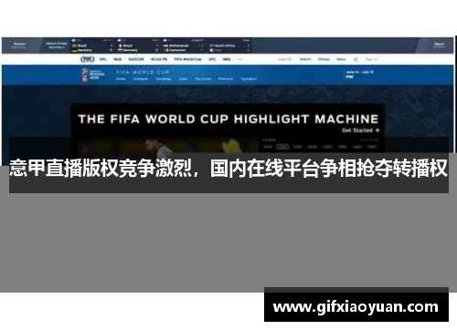 意甲直播版权竞争激烈，国内在线平台争相抢夺转播权